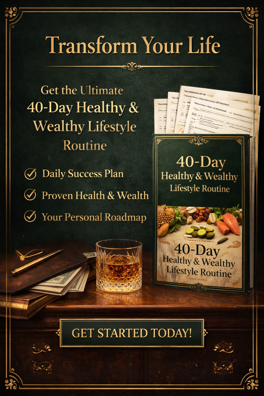 The 40-Day Elite Routine: Healthy & Wealthy Lifestyle Blueprint